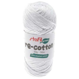 108077-01 - Recycled Cotton Yarn - White