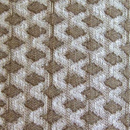 249765-05 - Jacquard Fabric (White/Brown)