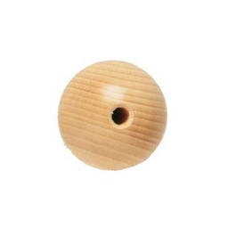 866-75 - Wooden Ball - Half hole